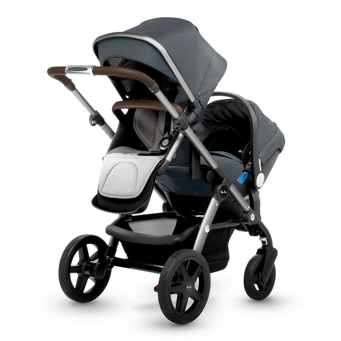 silver cross twin buggy