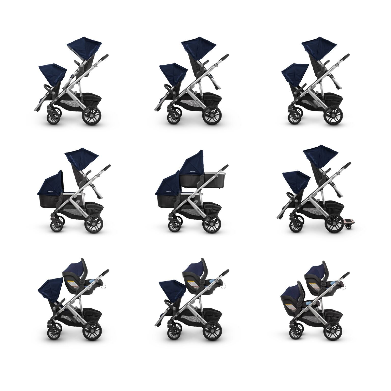 uppababy seat configurations