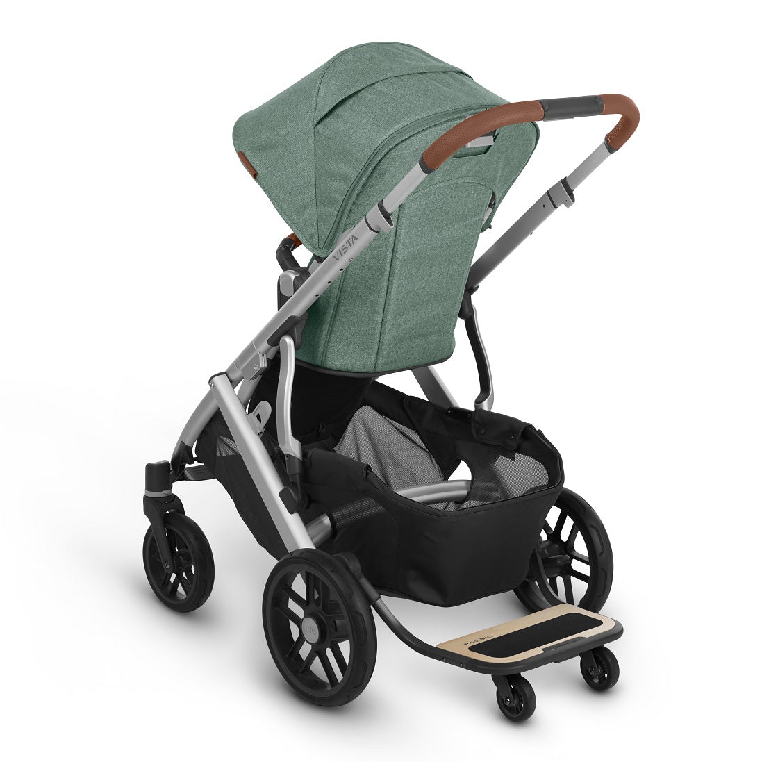 how to fold uppababy vista with piggyback
