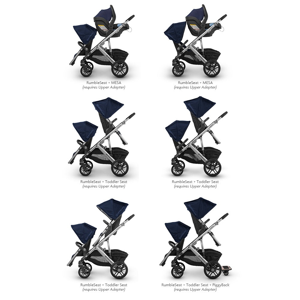 uppababy vista double stroller configurations