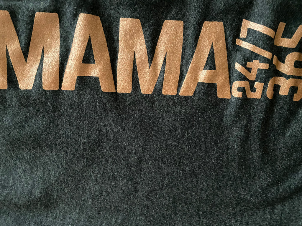 Preorder Mama 24 7 365 Joggers Charcoal Rose Gold Ink Curly Q S Counter