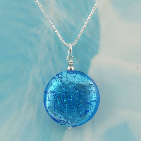 mini bahama blue necklace