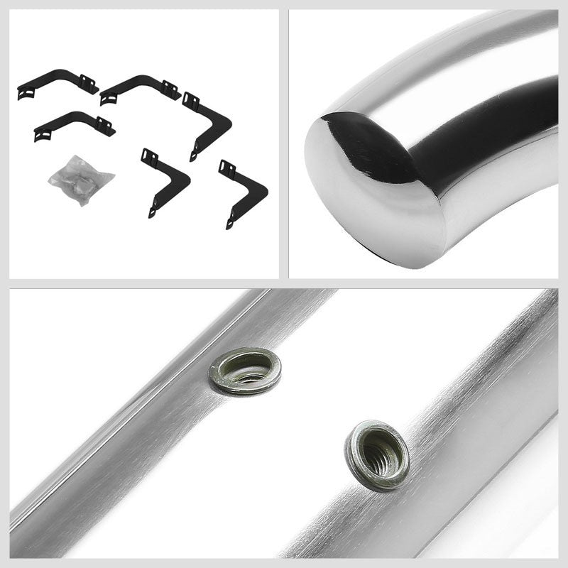 (Curved End Metal) Running Board Nerf Bar For 05-21 Nissan Frontier (D40 2nd Gen) [Crew Cab] - Image 5