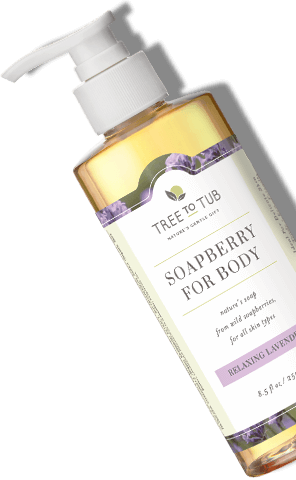 Slanted bottle of Deep Hydrating Body Wash for Dry, Sensitive Skin - Lavender