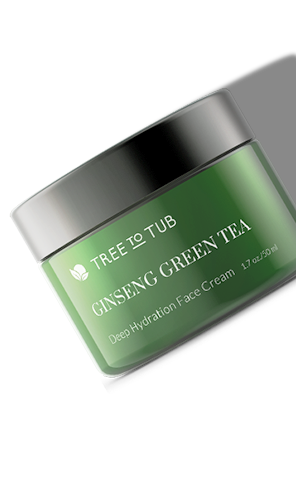 Slanted Ginseng Green Tea Face Moisturizer green jar