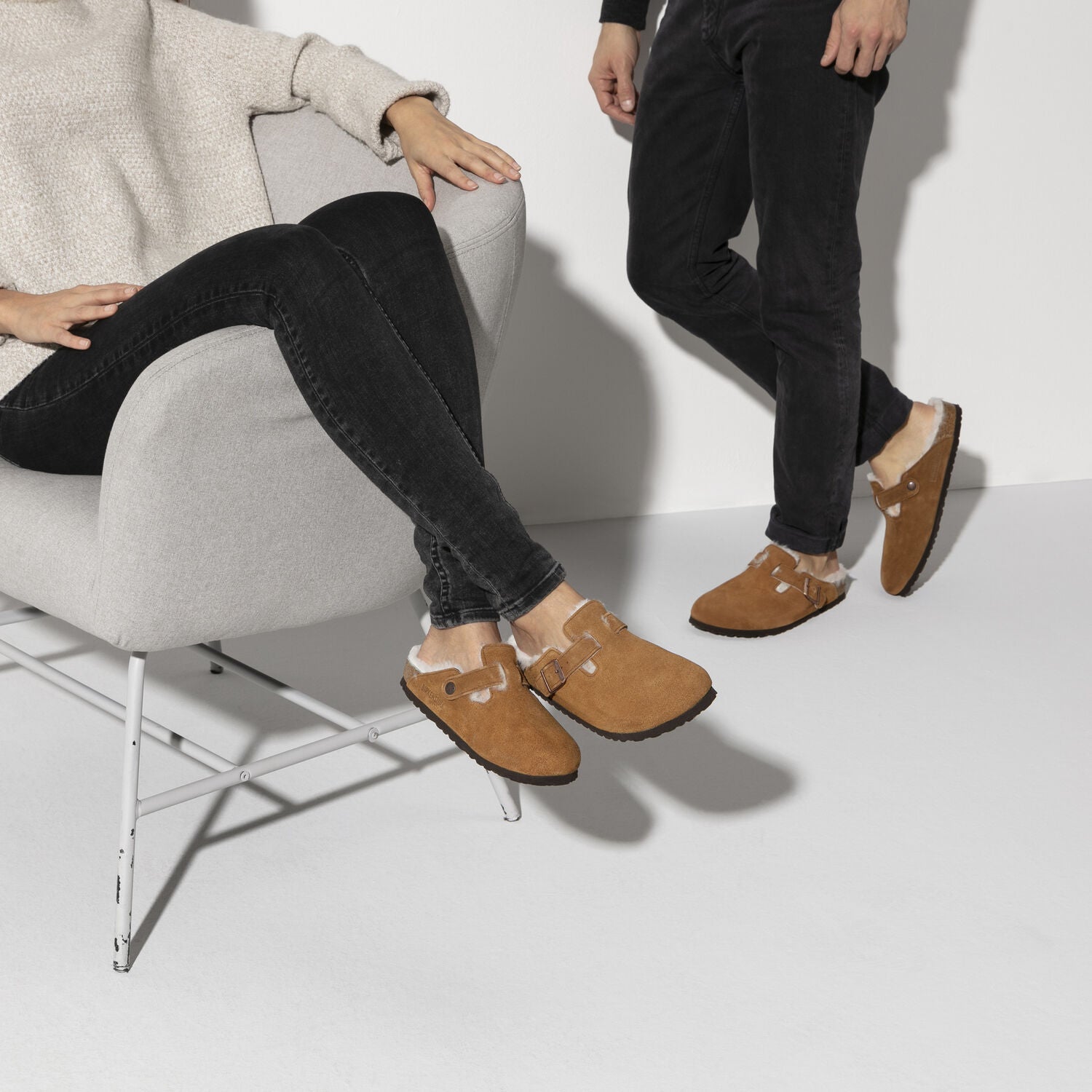 birkenstock boston mink suede