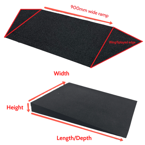 Heeve recycle rubber threshold ramp dimensions
