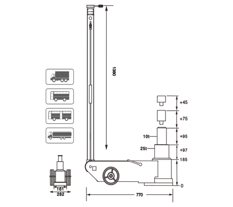 BTJ1025TA Dimensions