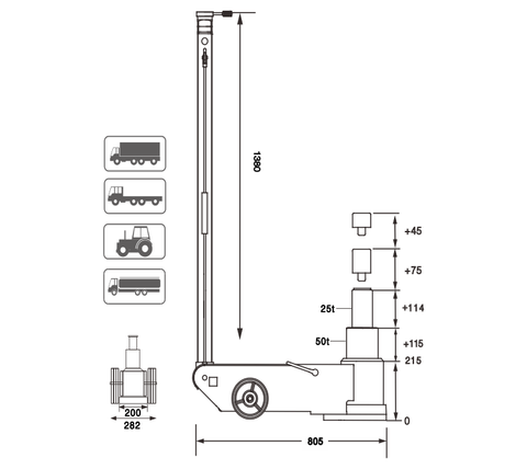 BTJ2550TA Dimensions