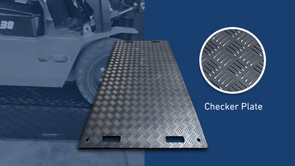 Checker plate pattern Heeve Traction Guard Vehicle Access Mat