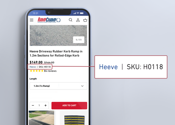 Where To Find A Product SKU Number on mobile