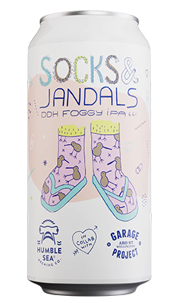 Garage Project x Humble Sea Socks & Jandals Hazy IPA 440ml