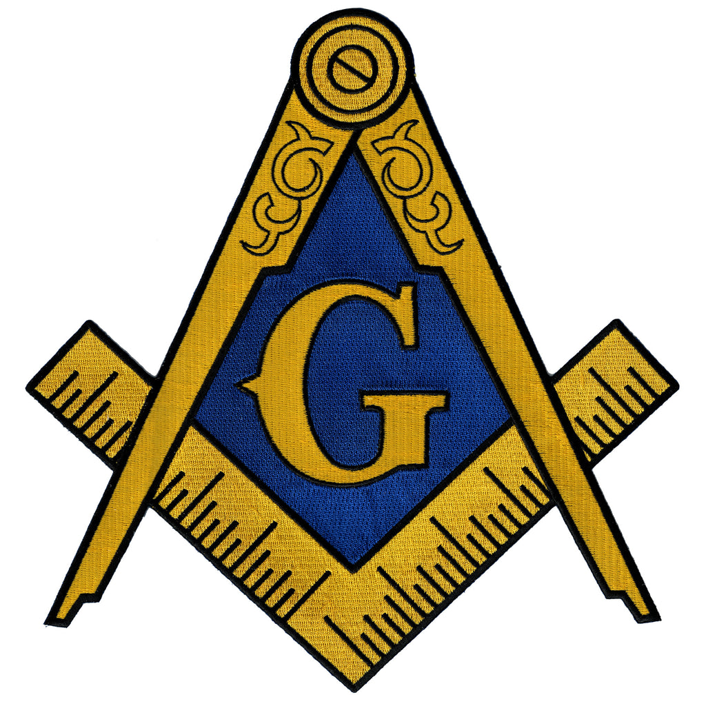 Large Masonic Symbol Embroidered Patch Patchaddict
