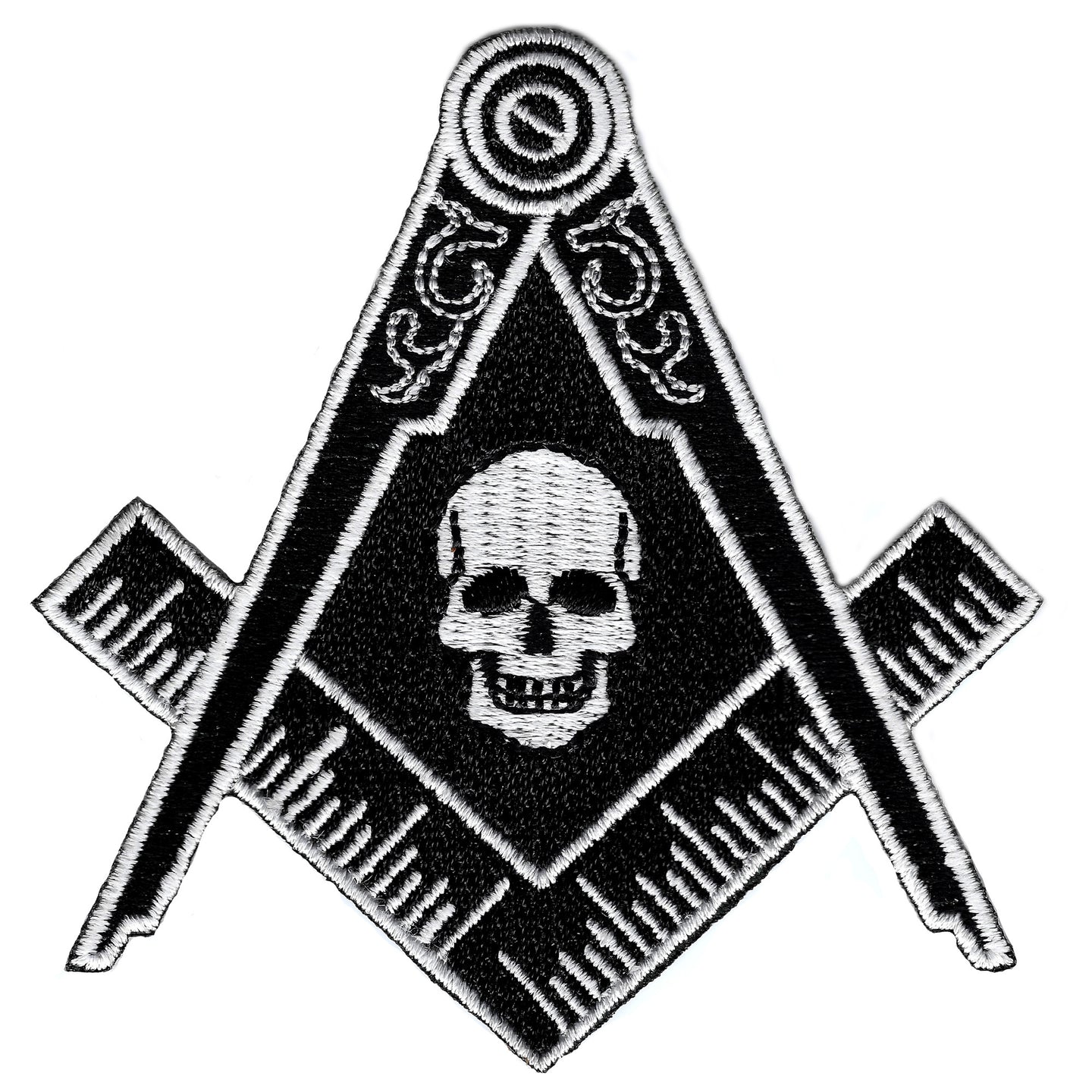 Freemason Skull Logo Embroidered Patch | PatchAddict