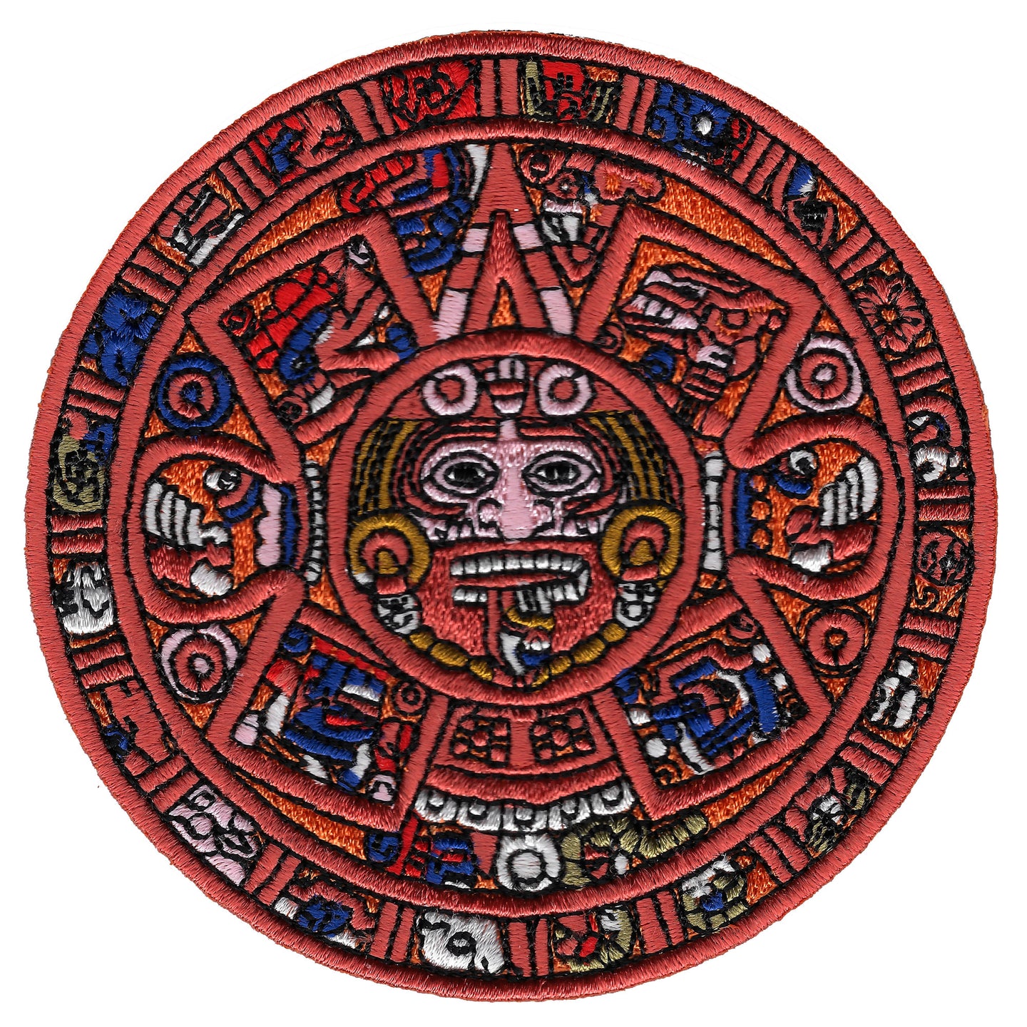 Aztec/Mayan Calendar Embroidered Patch | PatchAddict