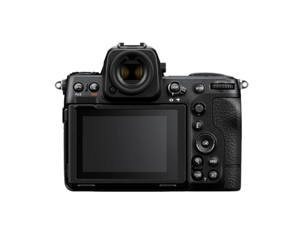 Nikon Z8 back of camera and viewfinder