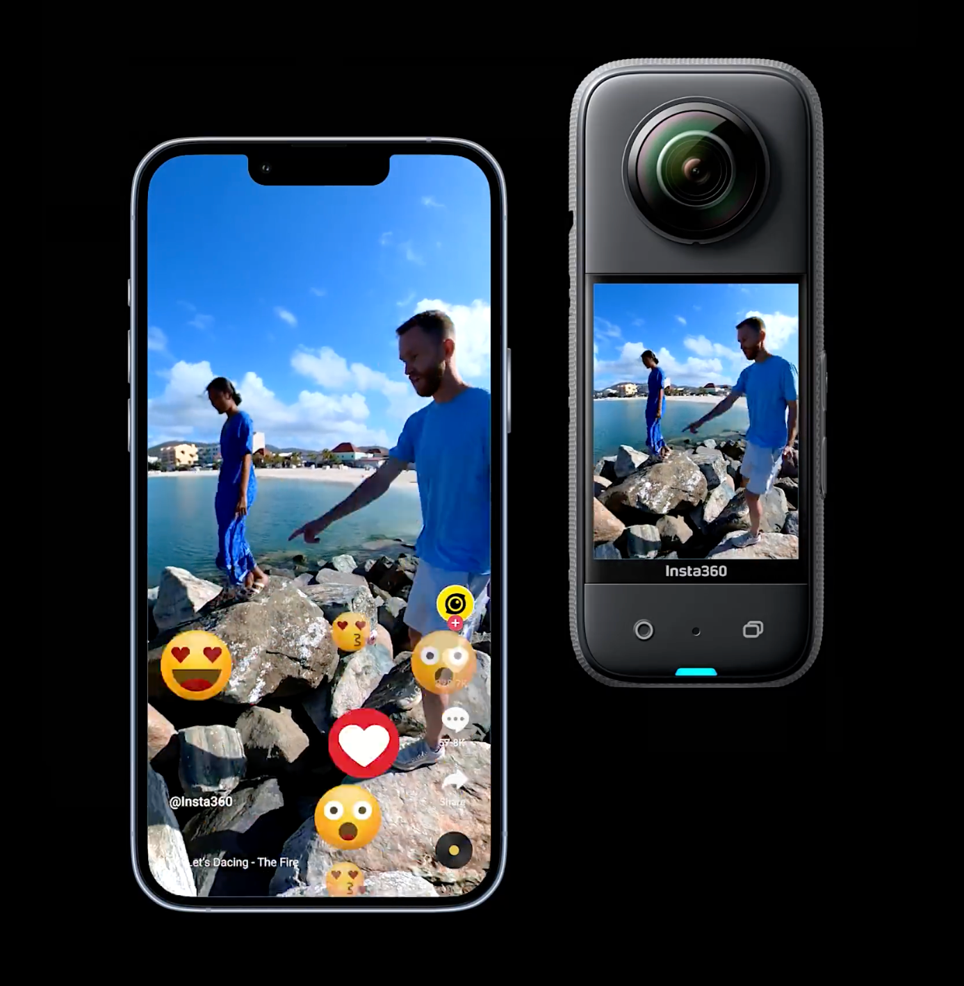  Insta360 ONE X Action Camera 360 Degree 5.7K 18MP  Stabilization Real Time WiFi Transfer Sports Video Construction  Documentation : Electronics