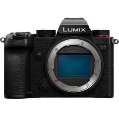 lumix dc s5 mirrorless digital camera body front