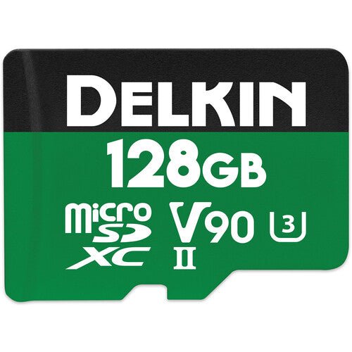 Delkin 128GB Power 2000X SDHC UHS-II V90 Memory Card
