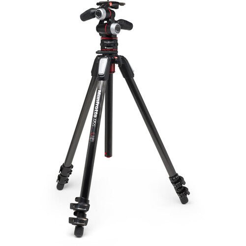Manfrotto 190X3 Three Section Tripod with MHXPRO-2W Fluid Head by 