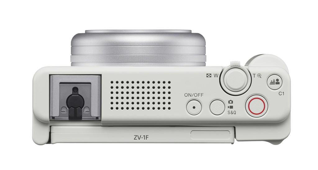 Sony ZV-1F Vlog Camera For Content Creators and Vloggers (White