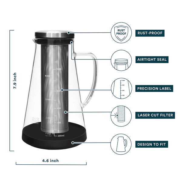 OVALWARE Cold Brew Maker 1.0L