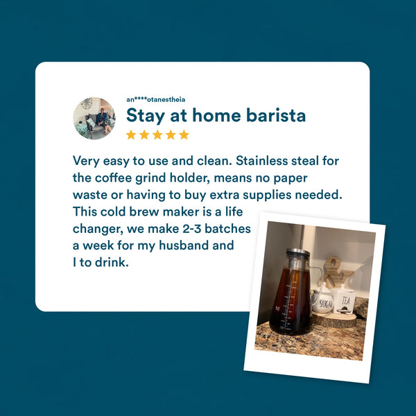 OVALWARE Cold Brew Maker Customer Review