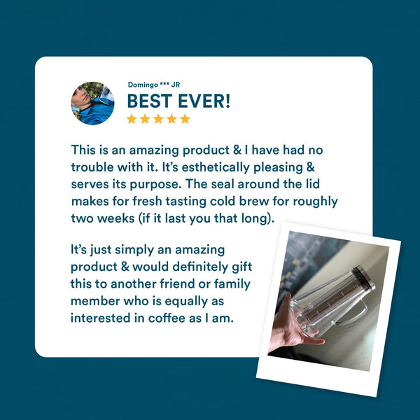 OVALWARE Cold Brew Maker Customer Review