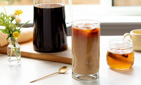 Cold Brew Coffee with Honey Syrup