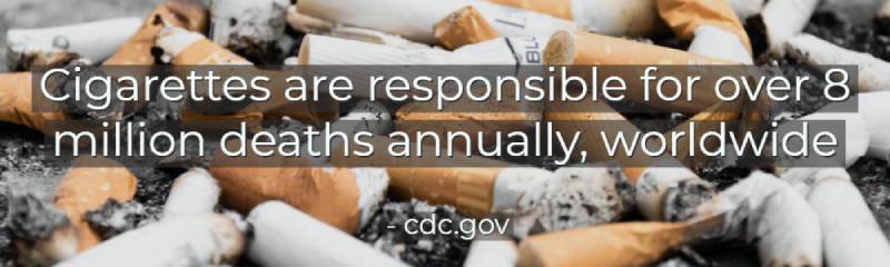 cigarette deaths worldwide cdc.gov