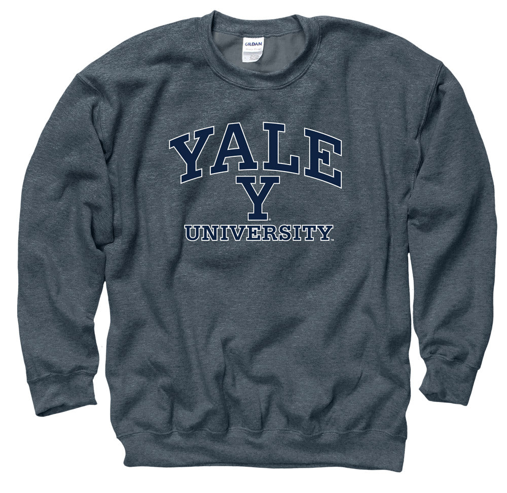 Yale University Men's Crew Neck Sweatshirt-Charcoal – Shop College Wear