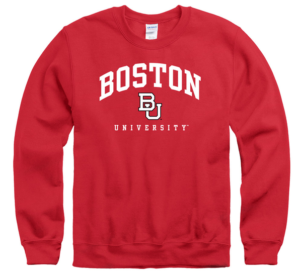 Boston University Terriers Crew Neck Sweatshirt-Red – Shop College Wear