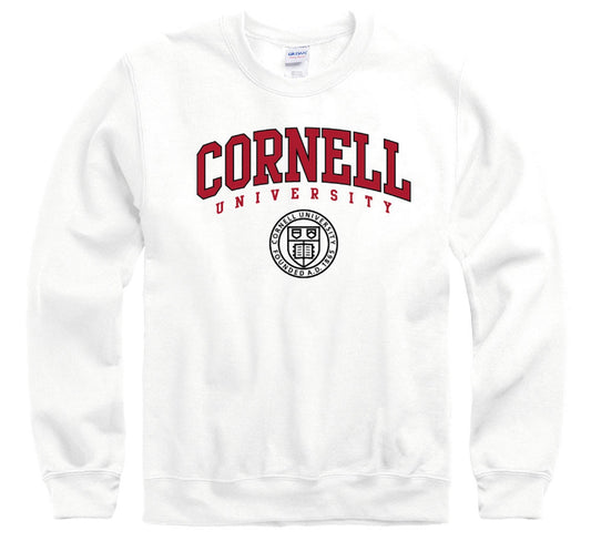 Cornell University Crewneck Sweatshirt, Red