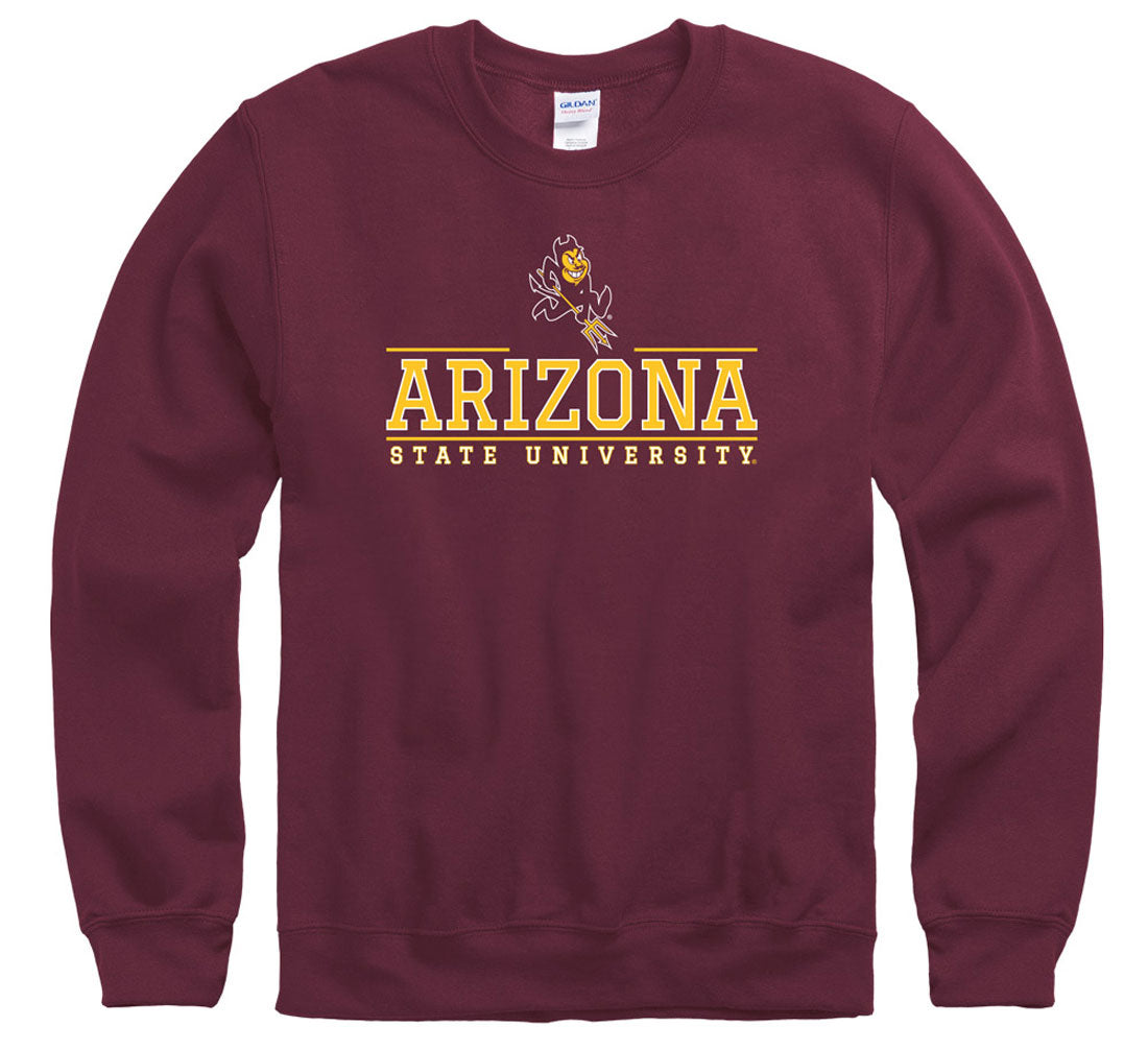 Arizona State Sun Devils Maroon Crew Neck Sweatshirt – Shop