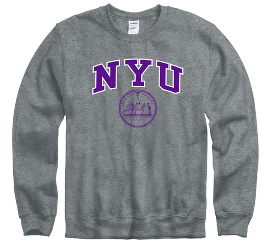 New York University Youth Girl's Crewneck | Wes & Willy | Grape | Youth Medium