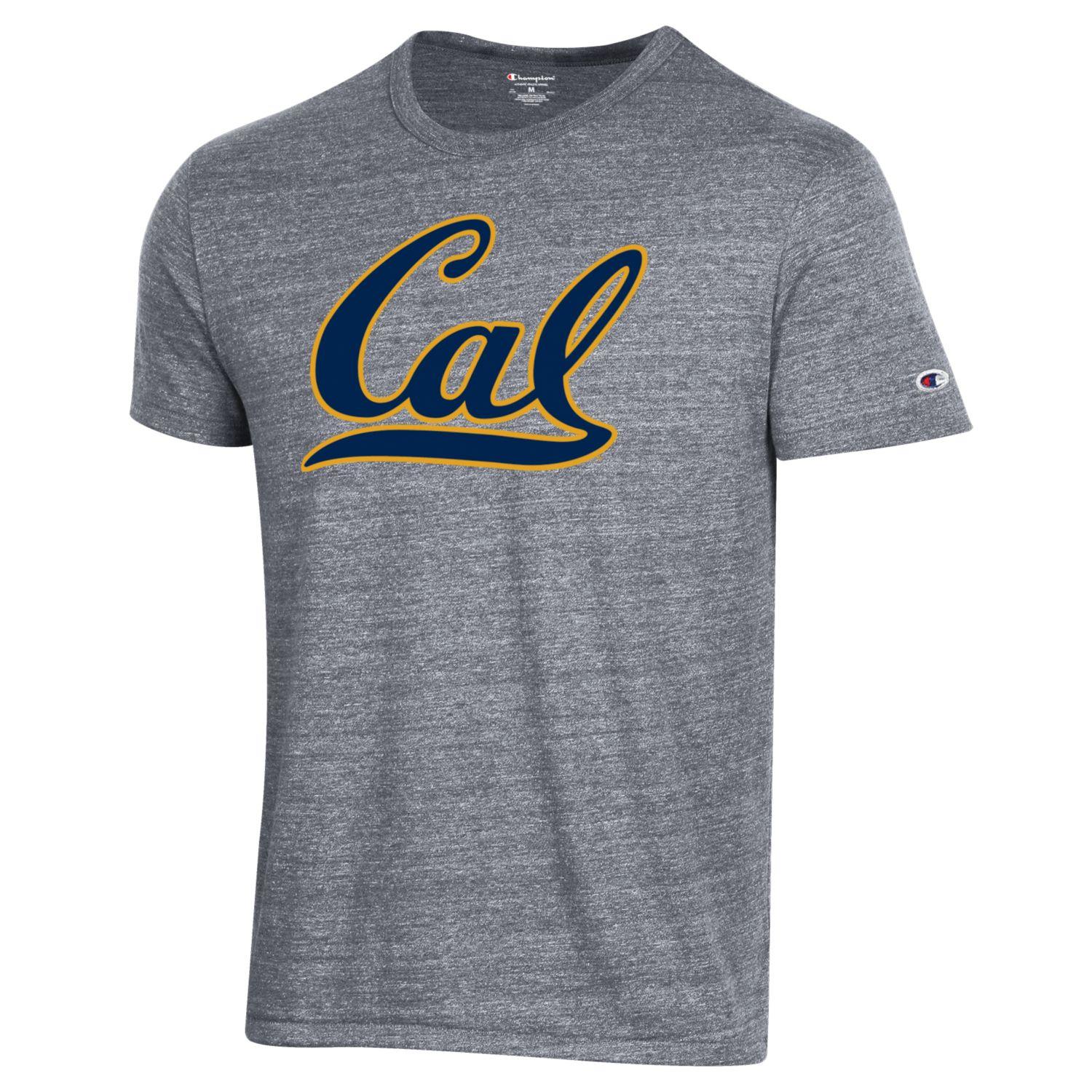 U.C. Berkeley California Golden Bears bold Cal tri blend T-shirt-Gray ...