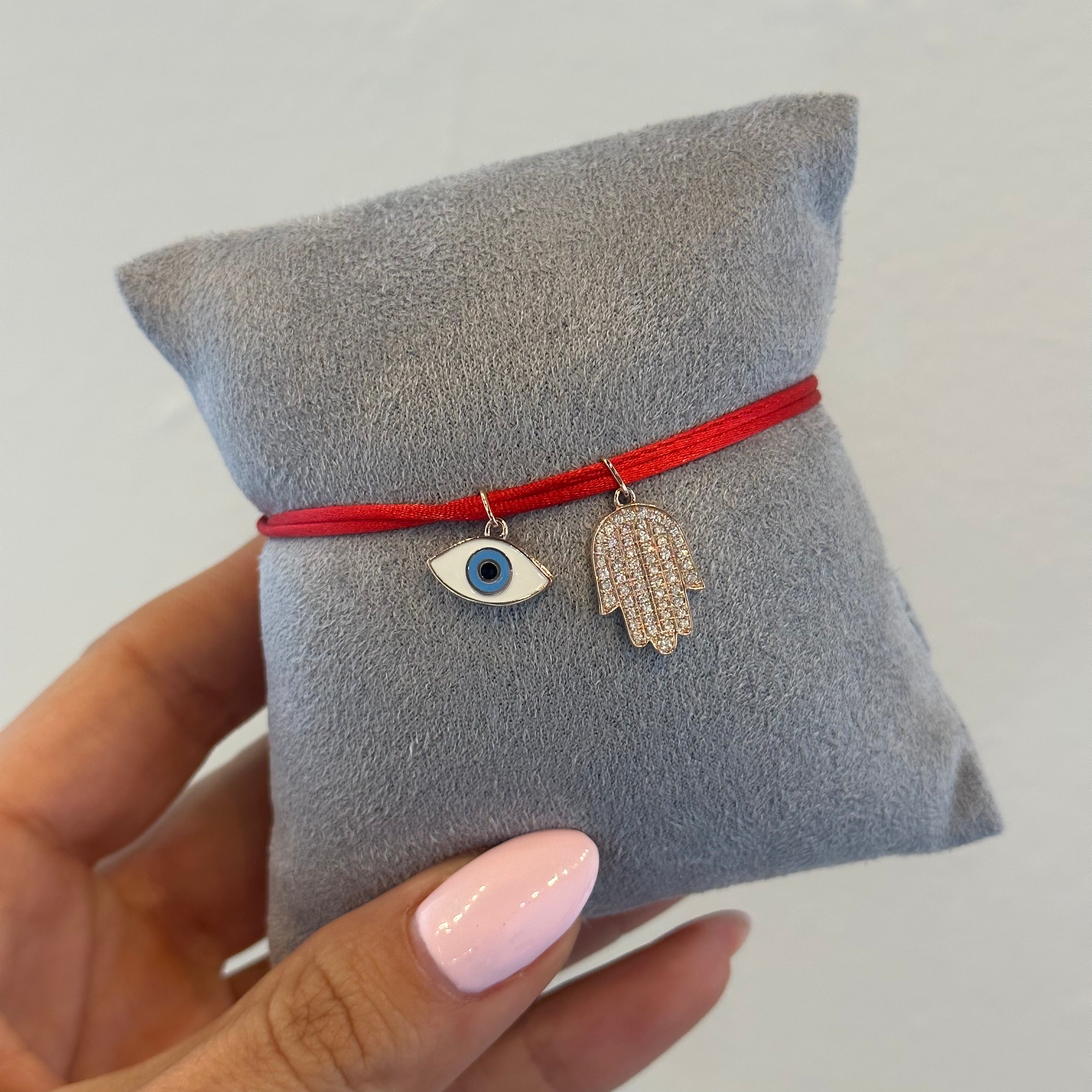 Red String Evil Eye+ Hamsa Bracelet