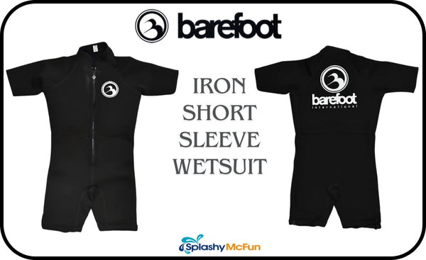 Barefoot Iron Short Sleeve Wetsuit front and back view