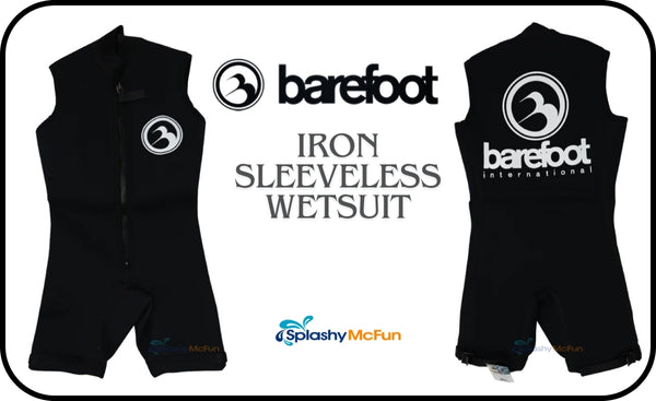 Barefoot Iron Sleeveless Wetsuit front and back view