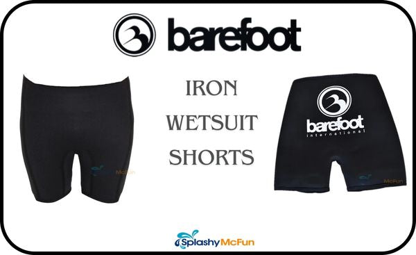 Barefoot Iron Wetsuit Shorts front and back view