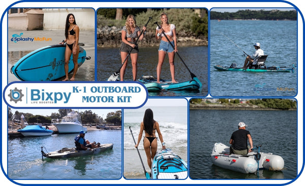 Bixpy K-1 Outboard Motor Kit for Kayaks, Sups, Inflatable Boats, and more