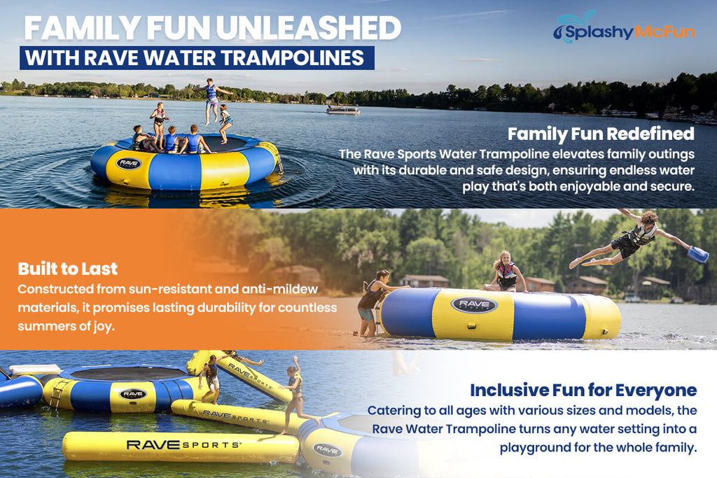 Family Fun Unleashed with Rave Water Trampolines.