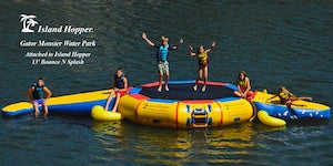 Island Hopper 13ft Gator Monster Water Bouncer Park