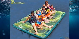 Island Hopper 15ft Lakeside Graphic Series Inflatable Dock