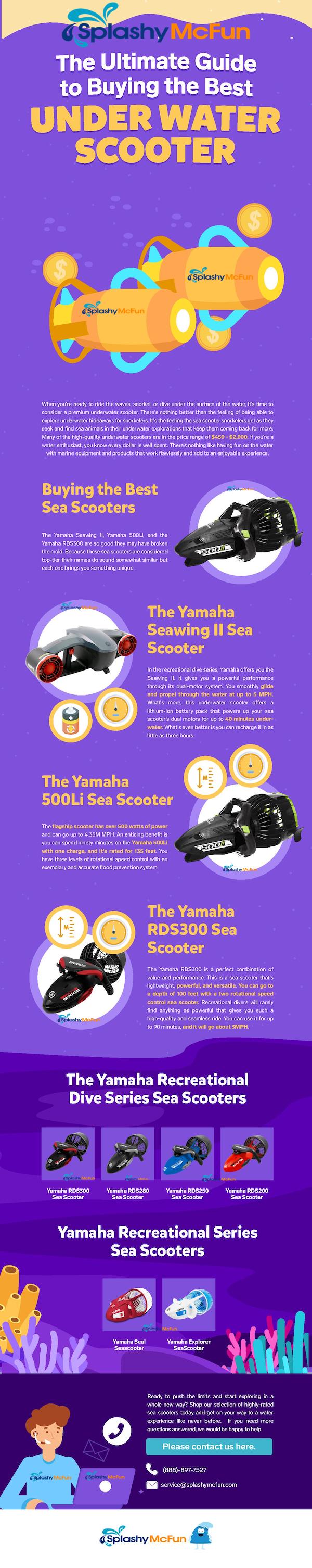 Ultimate Guide to Buying the Best Under Water Scooter Infographic