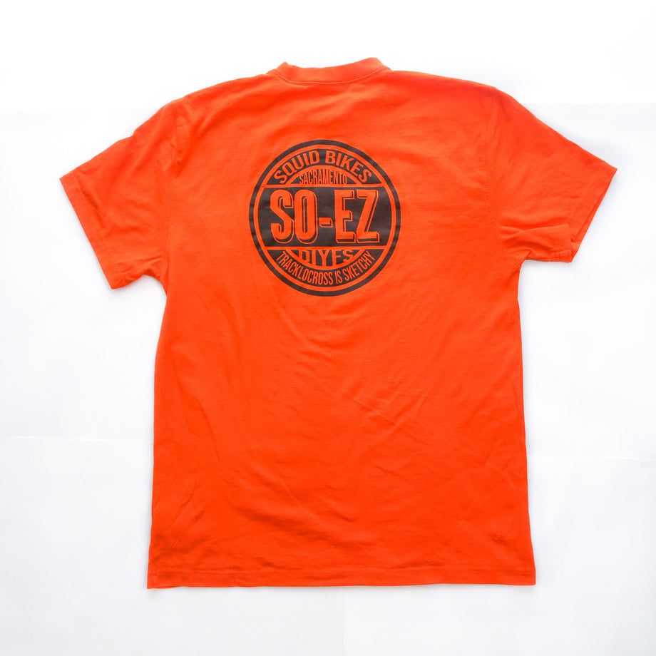 SO-EZ Circle Logo T-Shirt - Orange – Squid Bikes