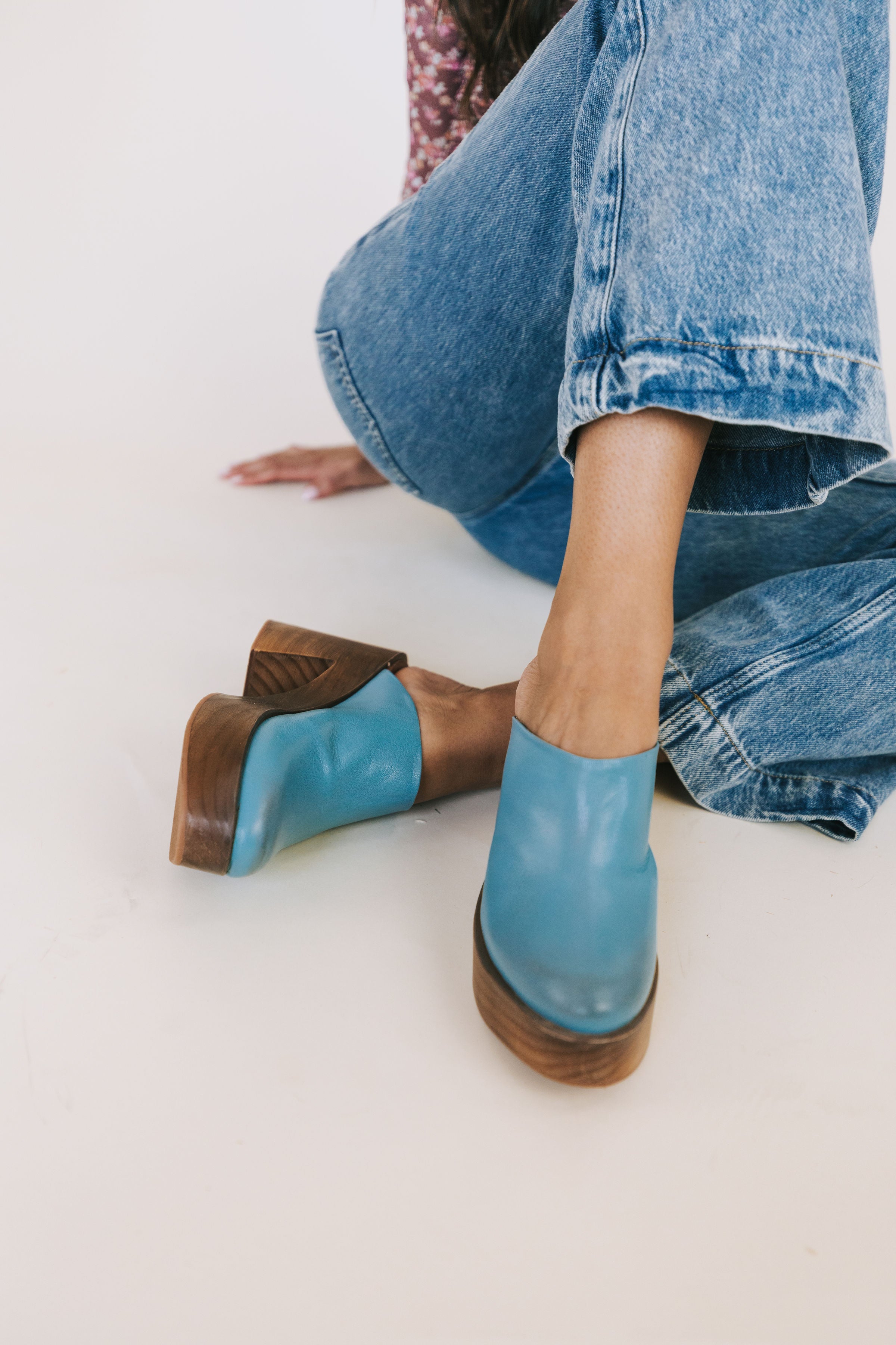 ruby platform ankle boots in celeste blue // free people – shop zoco
