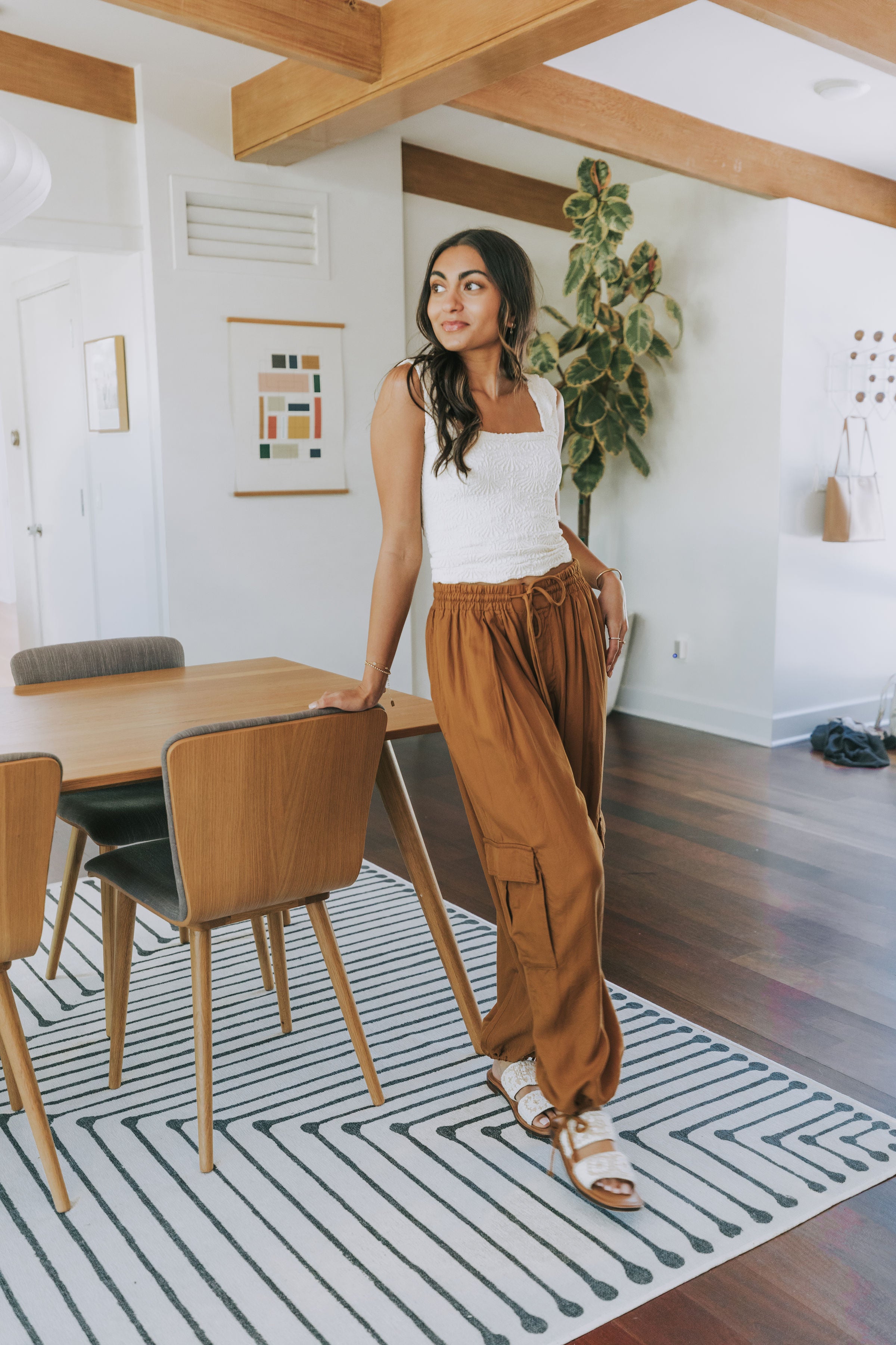 Travel Outfit Win: Free People High-Waist Utility Pants All Day