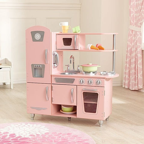 kidkraft pink play kitchen