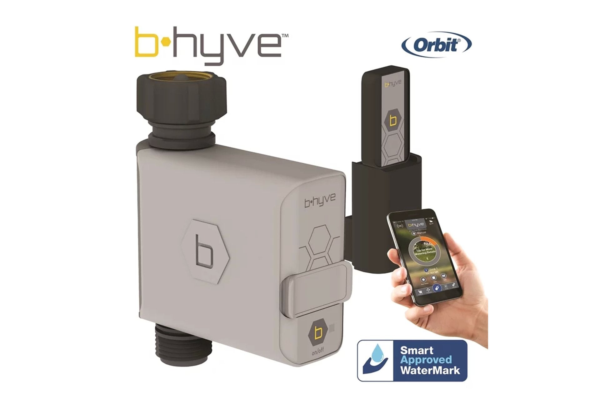 Orbit B Hyve Smart Hose Tap Timer With WIFI Hub Greenlife